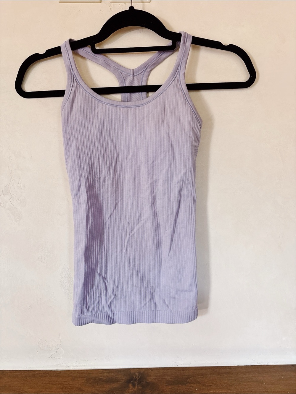 lululemon Light Lavender Ribbed Racerback Tank